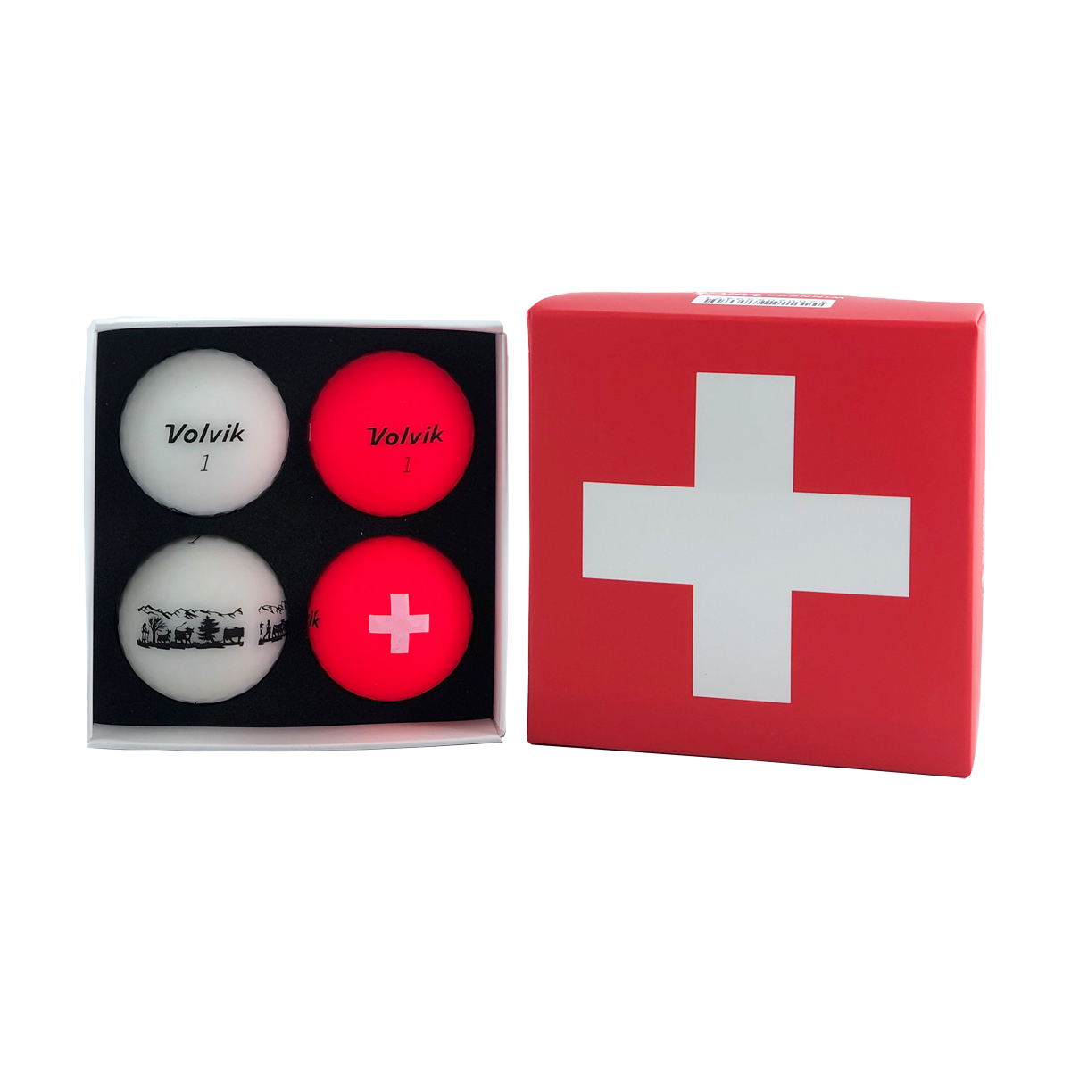 Volvik Swiss Pack VIVID 2x white / 2x red balls 209.000154_1
